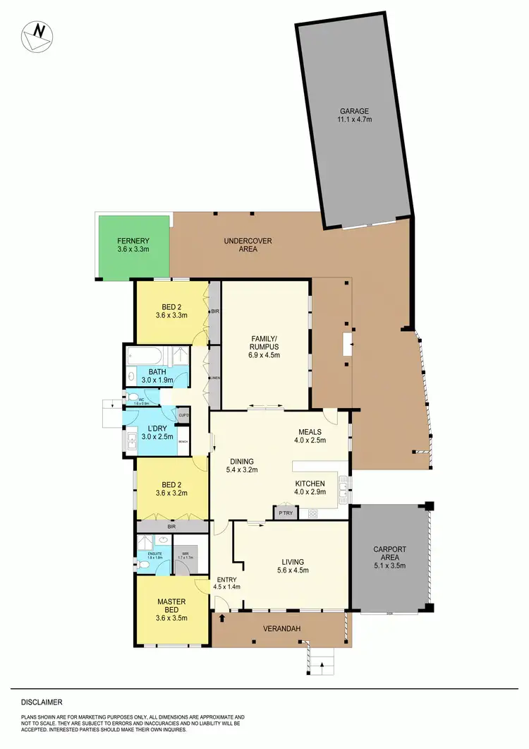 Floorplan of Homely house listing, 1 Marilyn Street, Wendouree VIC 3355