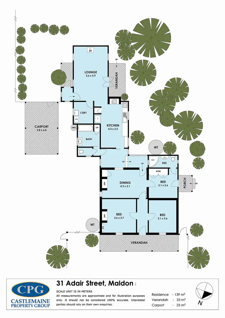 Floorplan of Homely house listing, 31 Adair Street, Maldon VIC 3463