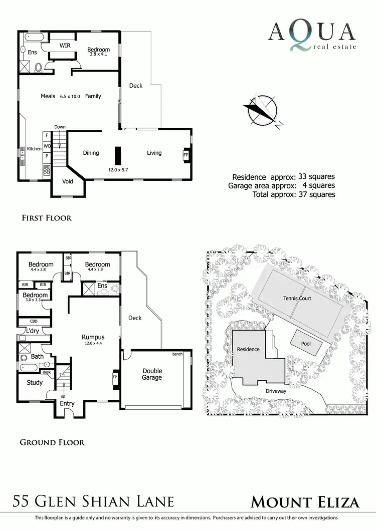 Floorplan of Homely house listing, 55 Glen Shian Lane, Mount Eliza VIC 3930