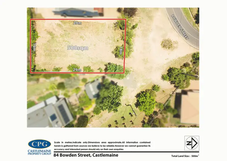 Floorplan of Homely land listing, 84 Bowden Street, Castlemaine VIC 3450