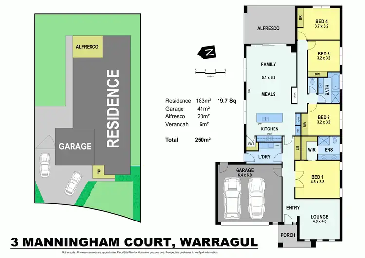 Floorplan of Homely house listing, 3 Manningham Court, Warragul VIC 3820