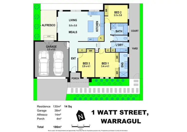 Floorplan of Homely townhouse listing, 1 Watt Street, Warragul VIC 3820