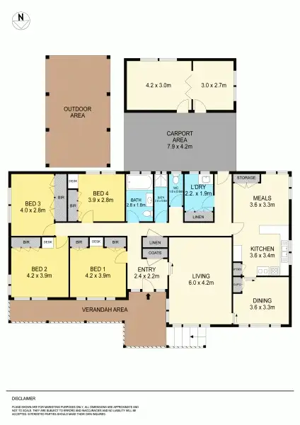 Floorplan of Homely house listing, 107 & 109 Whitehorse Road, Mount Clear VIC 3350