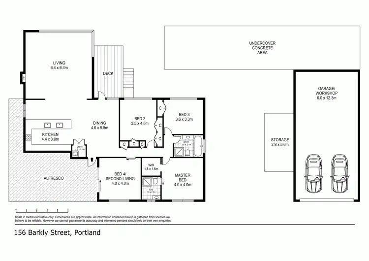 Floorplan of Homely house listing, 156 BARKLY Street, Portland VIC 3305