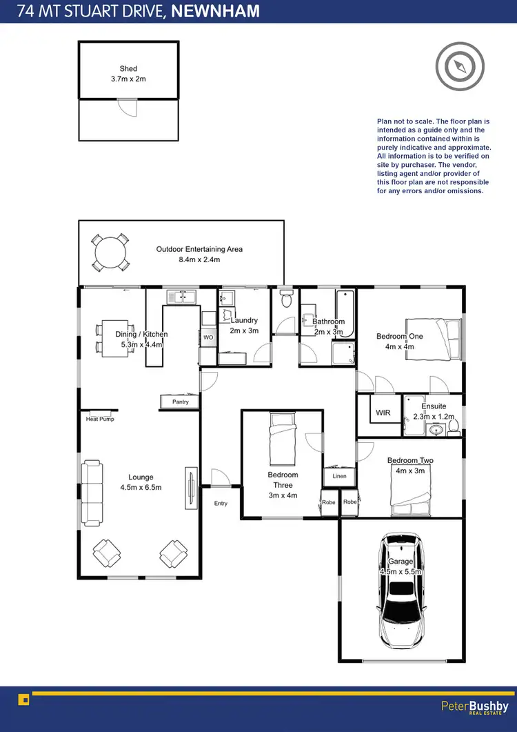 Floorplan of Homely house listing, 74 Mount Stuart Drive, Newnham TAS 7248