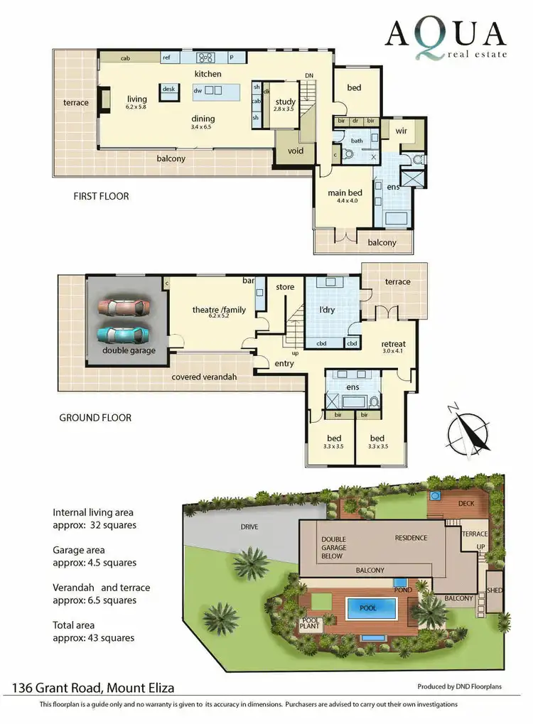 Floorplan of Homely house listing, 136 Grant Road, Mount Eliza VIC 3930