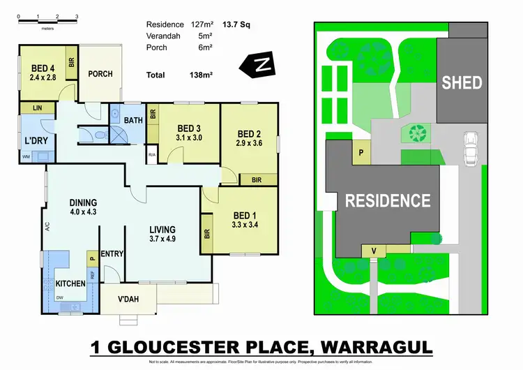 Floorplan of Homely house listing, 1 Gloucester Place, Warragul VIC 3820