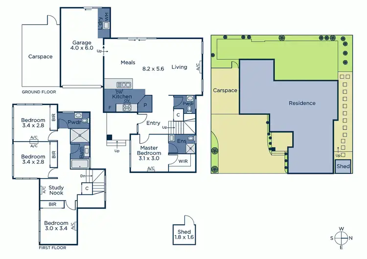 Floorplan of Homely townhouse listing, 2/60 Heatherdale Road, Mitcham VIC 3132