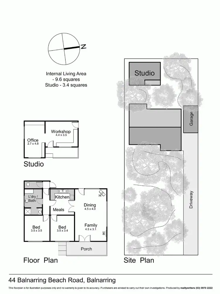 Floorplan of Homely house listing, 44 Balnarring Beach Road, Balnarring VIC 3926