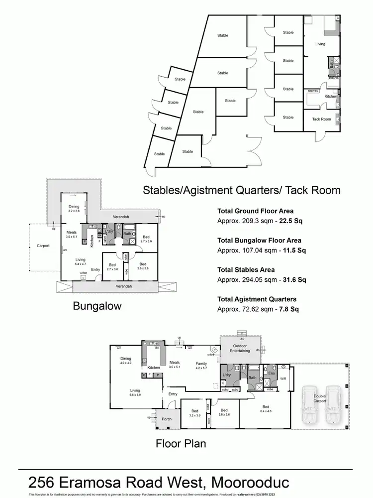 Floorplan of Homely rural property listing, 256 Eramosa Road West, Moorooduc VIC 3933