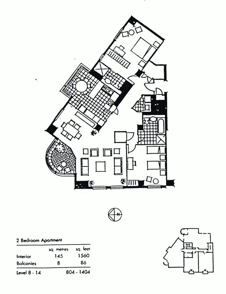 Floorplan of Homely apartment listing, 1004/7 River Street, South Yarra VIC 3141