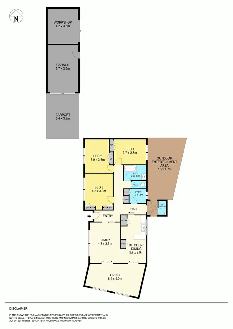 Floorplan of Homely house listing, 36 Harold Street, Wendouree VIC 3355