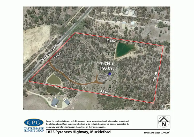 Floorplan of Homely land listing, 1823 Pyrenees Highway, Muckleford VIC 3451