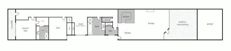 Floorplan of Homely terrace listing, 1315d Dana Street, Ballarat VIC 3350