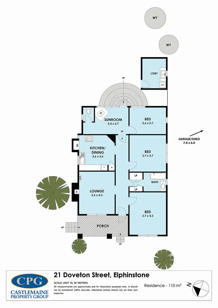 Floorplan of Homely house listing, 21 Doveton Street, Elphinstone VIC 3448