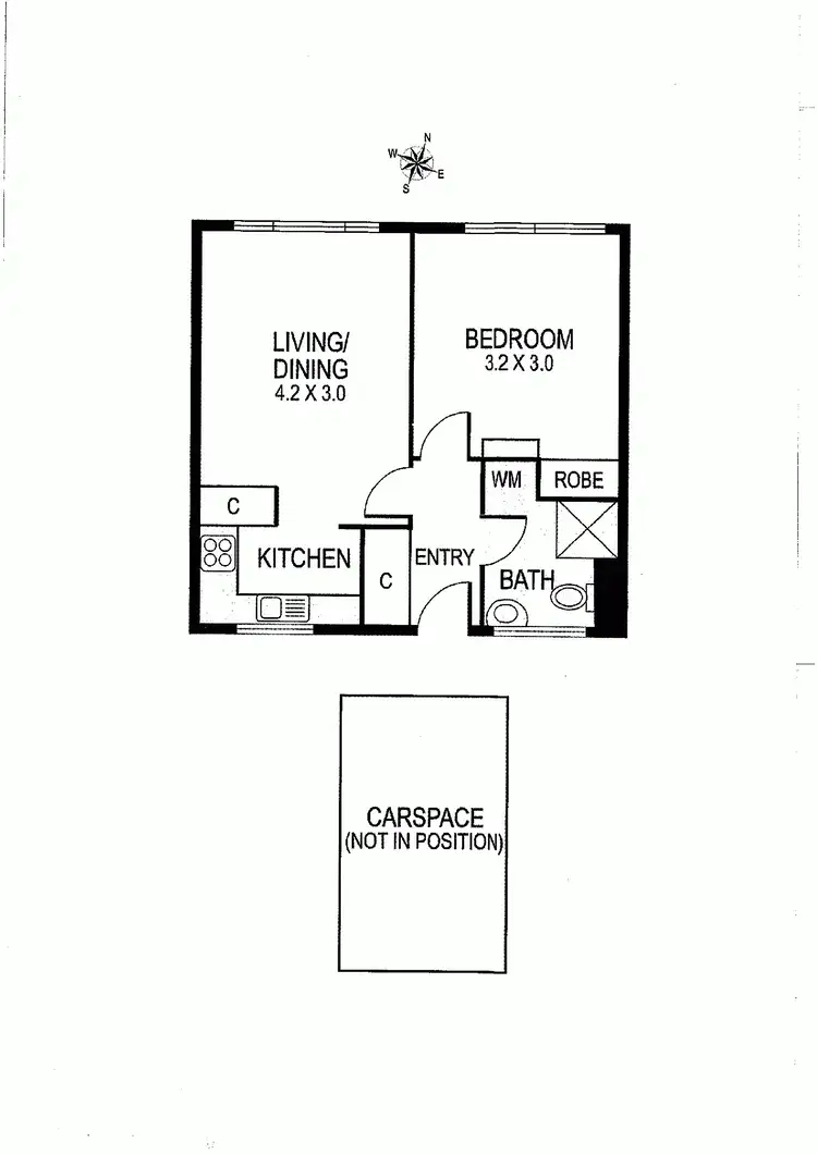 Floorplan of Homely apartment listing, 13/182 Coppin Street, Richmond VIC 3121