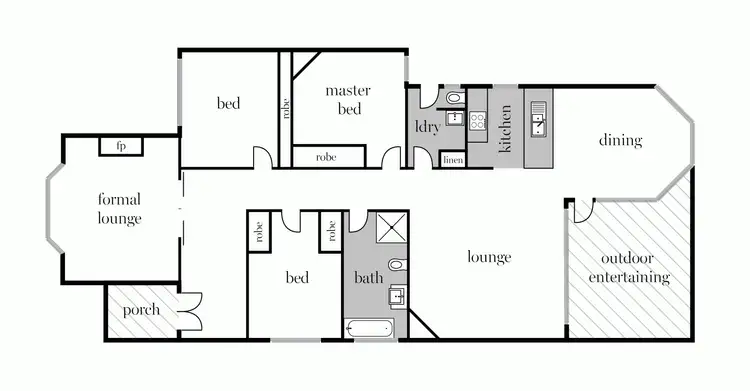 Floorplan of Homely house listing, 9 Kent Street, Ballarat Central VIC 3350