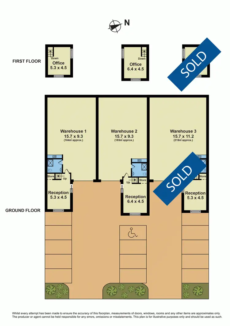 Floorplan of Homely warehouse listing, 1&2/45-47 Imperial Avenue, Sunshine North VIC 3020