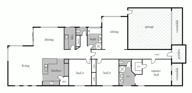 Floorplan of Homely house listing, 6 Debono Drive, Miners Rest VIC 3352