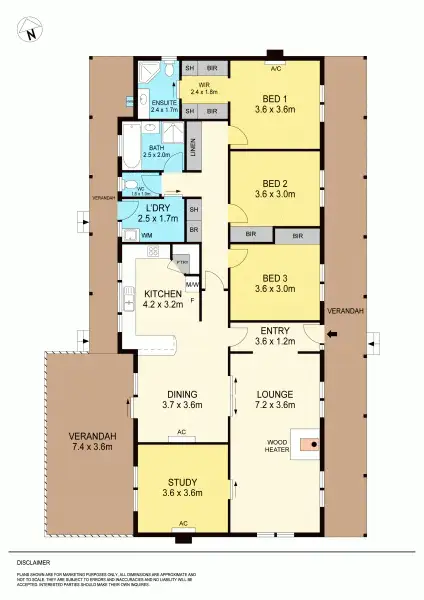 Floorplan of Homely house listing, 44 Surrey Street, Linton VIC 3360