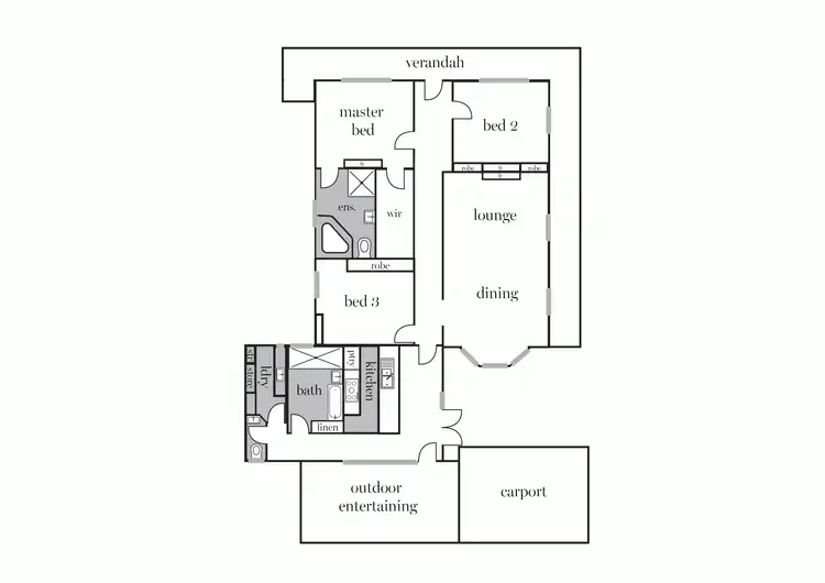 Floorplan of Homely house listing, 201 Macarthur Street, Soldiers Hill VIC 3350
