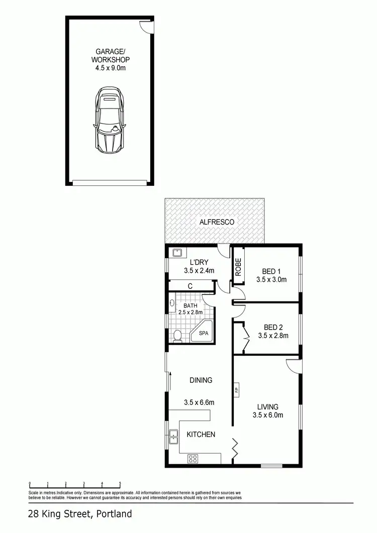Floorplan of Homely house listing, 28 King Street, Portland VIC 3305