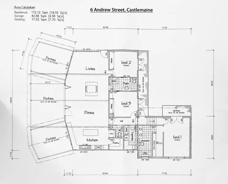 Floorplan of Homely house listing, 6 Andrew Street, Castlemaine VIC 3450