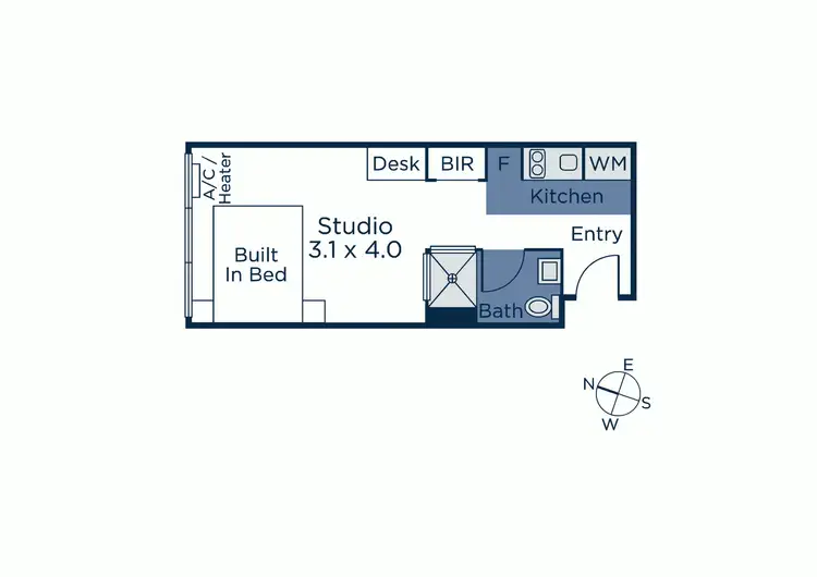 Floorplan of Homely apartment listing, 1506/181 A'Beckett Street, Melbourne VIC 3000