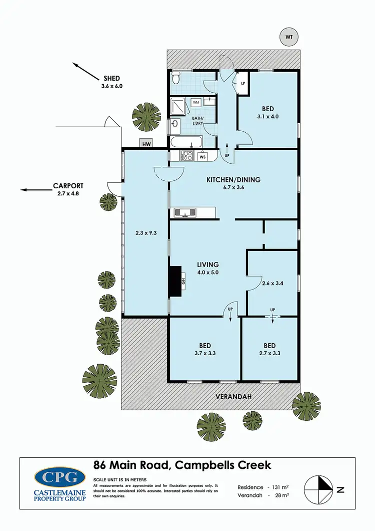 Floorplan of Homely house listing, 86 Main Road, Campbells Creek VIC 3451