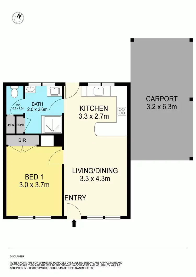 Floorplan of Homely unit listing, 3/106 Larter Street, Golden Point VIC 3350