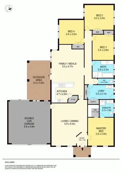 Floorplan of Homely house listing, 3 Chelsea Place, Alfredton VIC 3350