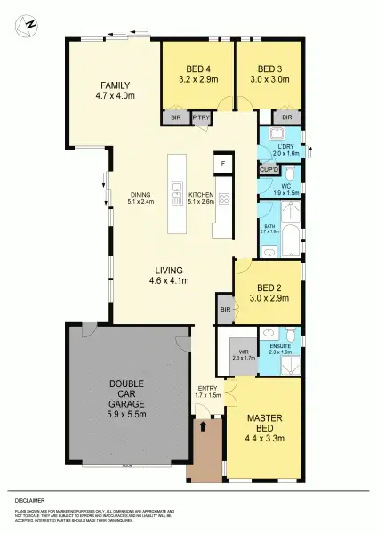 Floorplan of Homely house listing, 13 Clovedale Avenue, Alfredton VIC 3350