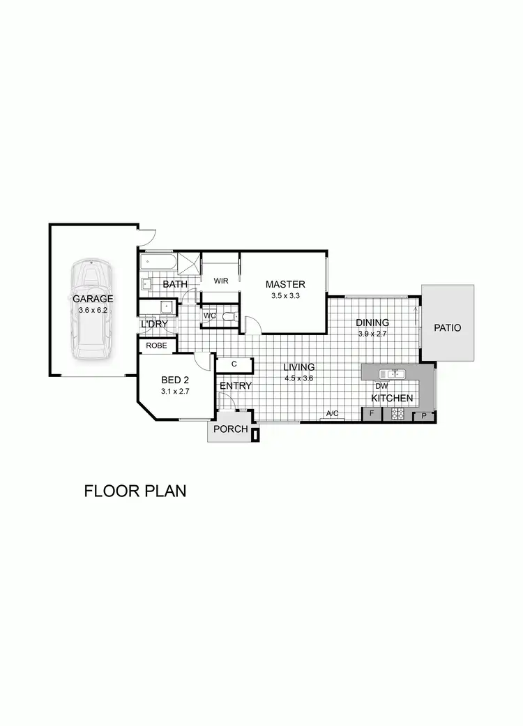 Floorplan of Homely unit listing, 3/1A Leonard Street, Frankston VIC 3199