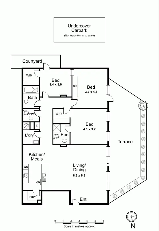 Floorplan of Homely apartment listing, 14/1 Muir Street, Hawthorn VIC 3122