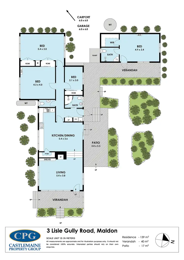 Floorplan of Homely house listing, 3 Lisle Gully Road, Maldon VIC 3463