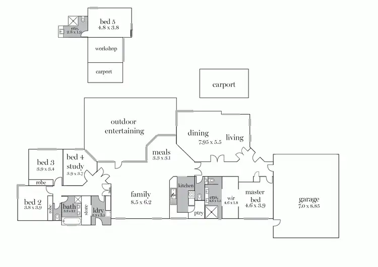 Floorplan of Homely house listing, 34 Waranga Street, Nerrina VIC 3350
