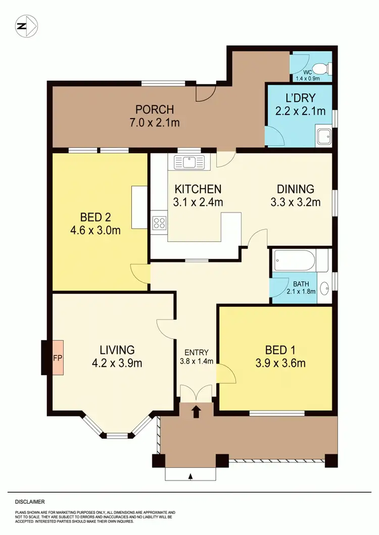 Floorplan of Homely house listing, 206 Pleasant Street South, Newington VIC 3350