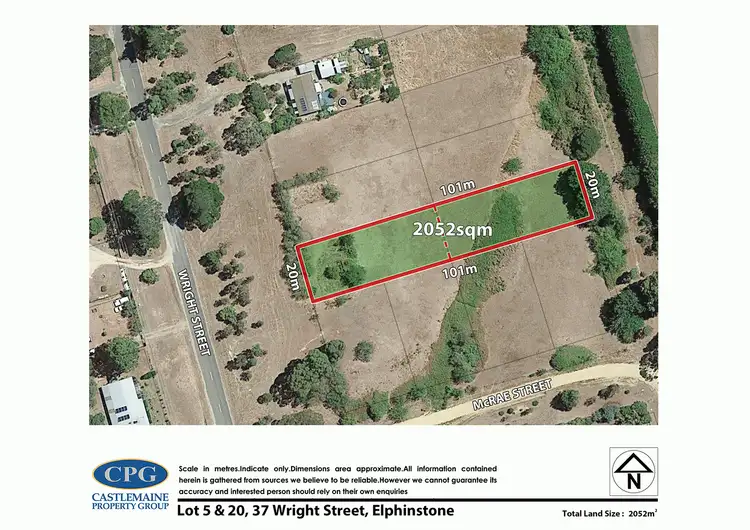 Floorplan of Homely land listing, CA 5 & 20/37 Wright Street, Elphinstone VIC 3448