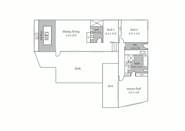 Floorplan of Homely house listing, 12 Dunn Street, Golden Point VIC 3350