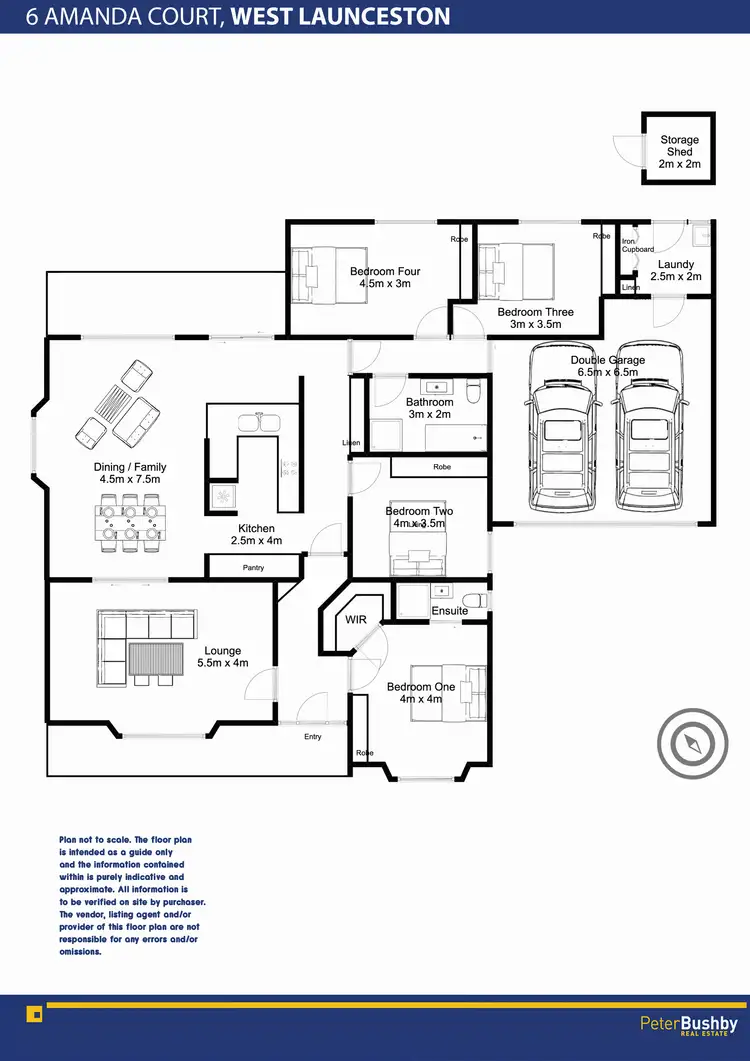 Floorplan of Homely house listing, 6 Amanda Court, West Launceston TAS 7250