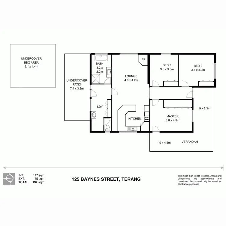 Floorplan of Homely house listing, 125 Baynes Street, Terang VIC 3264