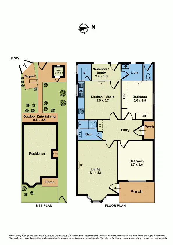 Floorplan of Homely house listing, 1 Robb Street, Spotswood VIC 3015