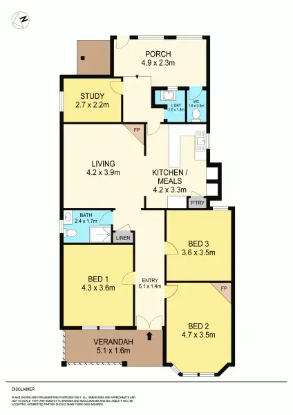 Floorplan of Homely house listing, 303 Drummond Street South, Ballarat Central VIC 3350