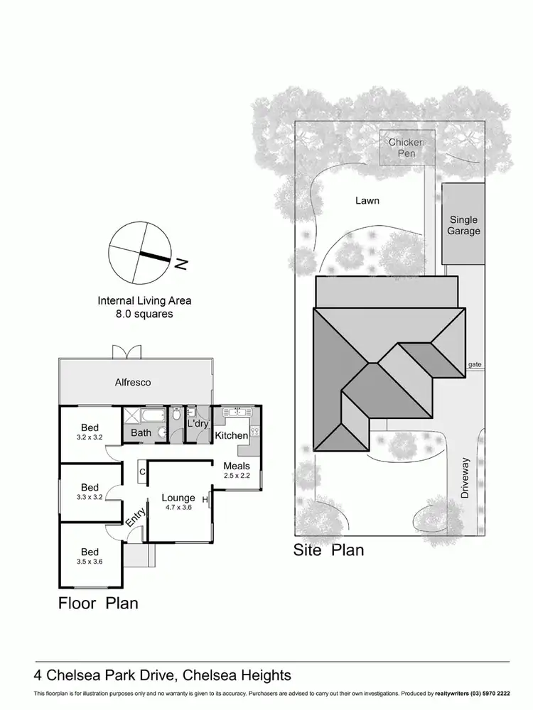 Floorplan of Homely house listing, 4 Chelsea Park Drive, Chelsea Heights VIC 3196