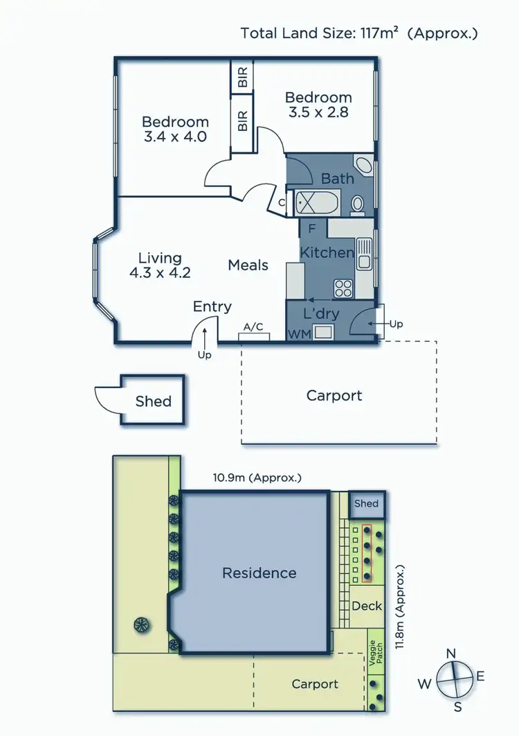 Floorplan of Homely unit listing, 2/1 Jilmax Court, Forest Hill VIC 3131