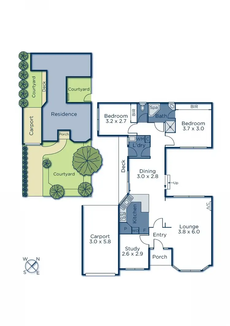 Floorplan of Homely villa listing, 1/10 Gillard Street, Burwood VIC 3125