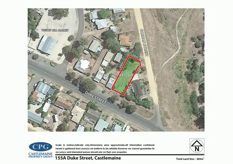 Floorplan of Homely land listing, 155a Duke Street, Castlemaine VIC 3450