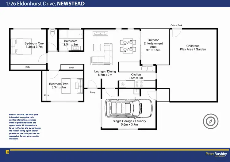 Floorplan of Homely townhouse listing, 1/26 Eldonhurst Drive, Newstead TAS 7250