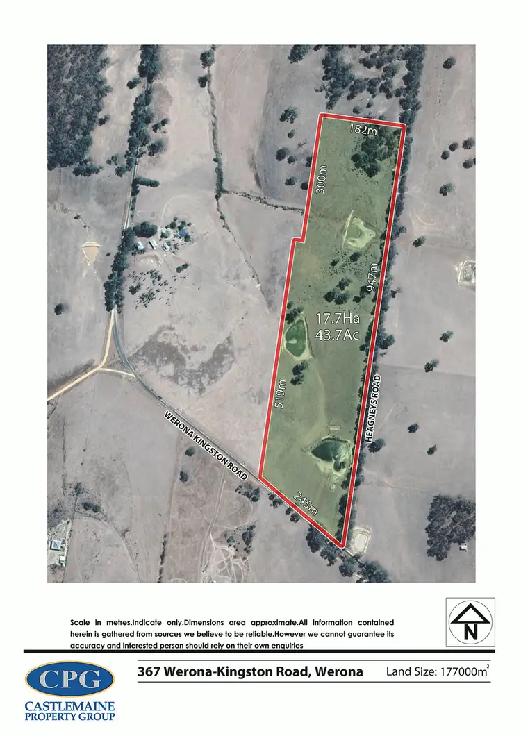 Floorplan of Homely rural property listing, 367 Werona-Kingston Road, Werona VIC 3364