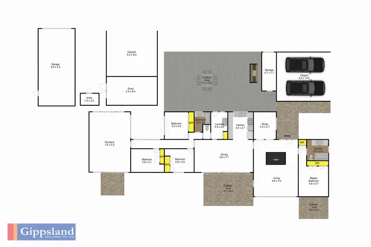 Floorplan of Homely house listing, 444 Newry Road, Maffra VIC 3860